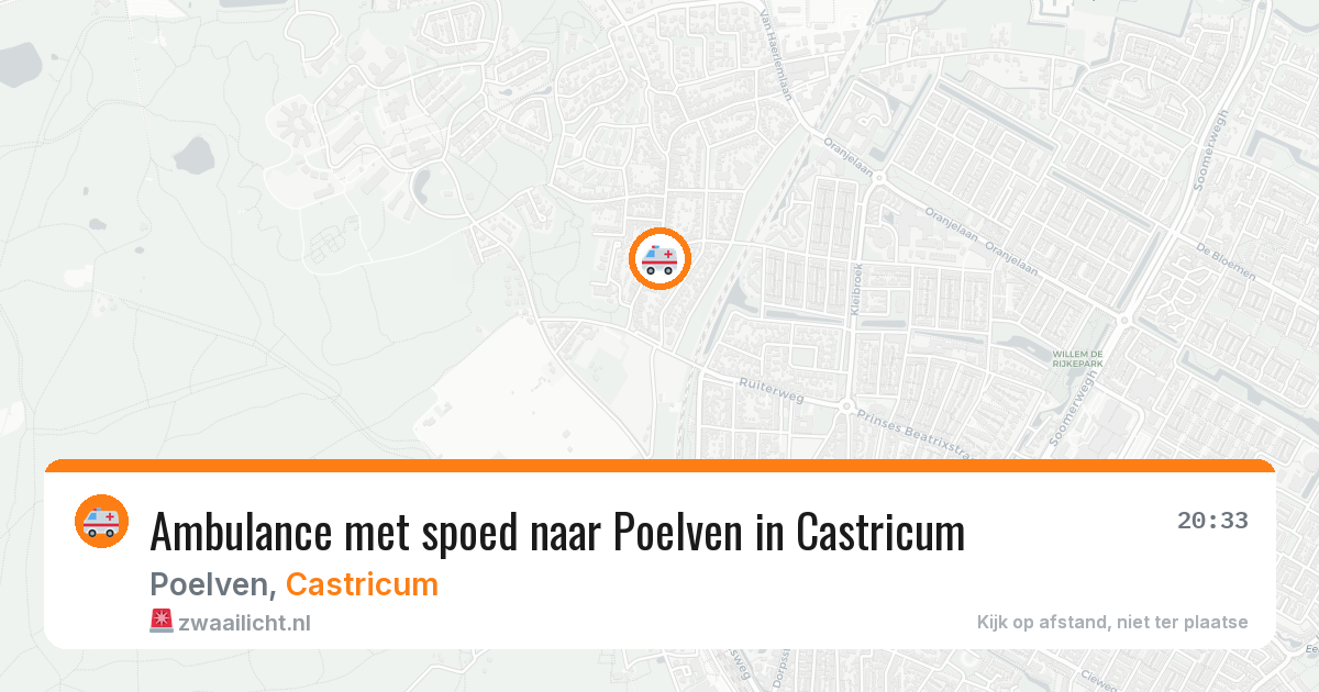 Ambulance met spoed naar Poelven in Castricum — 14 apr 2026