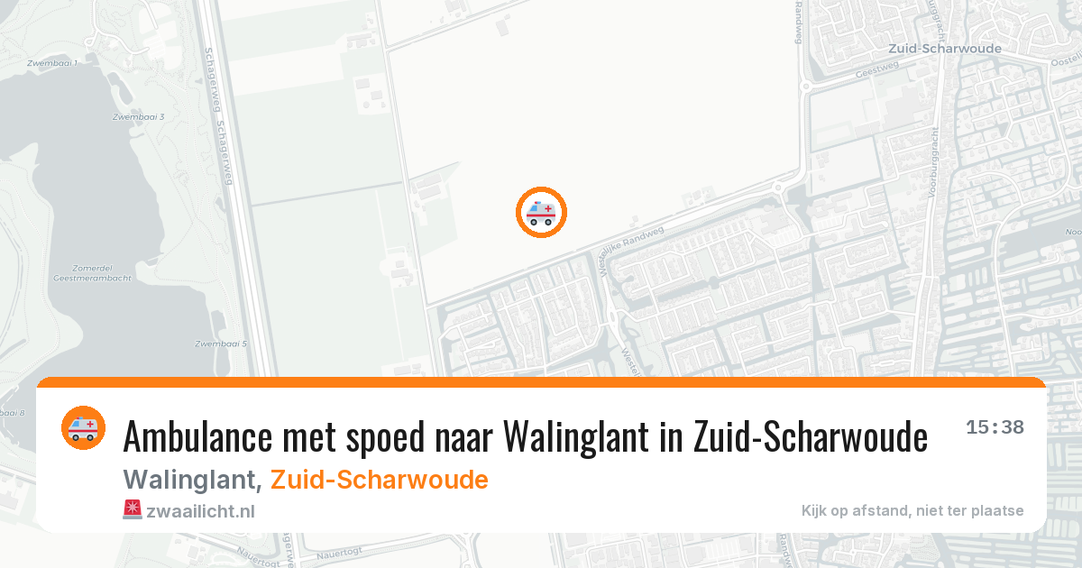Ambulance met spoed naar Walinglant in Zuid-Scharwoude — 23 jun 2026