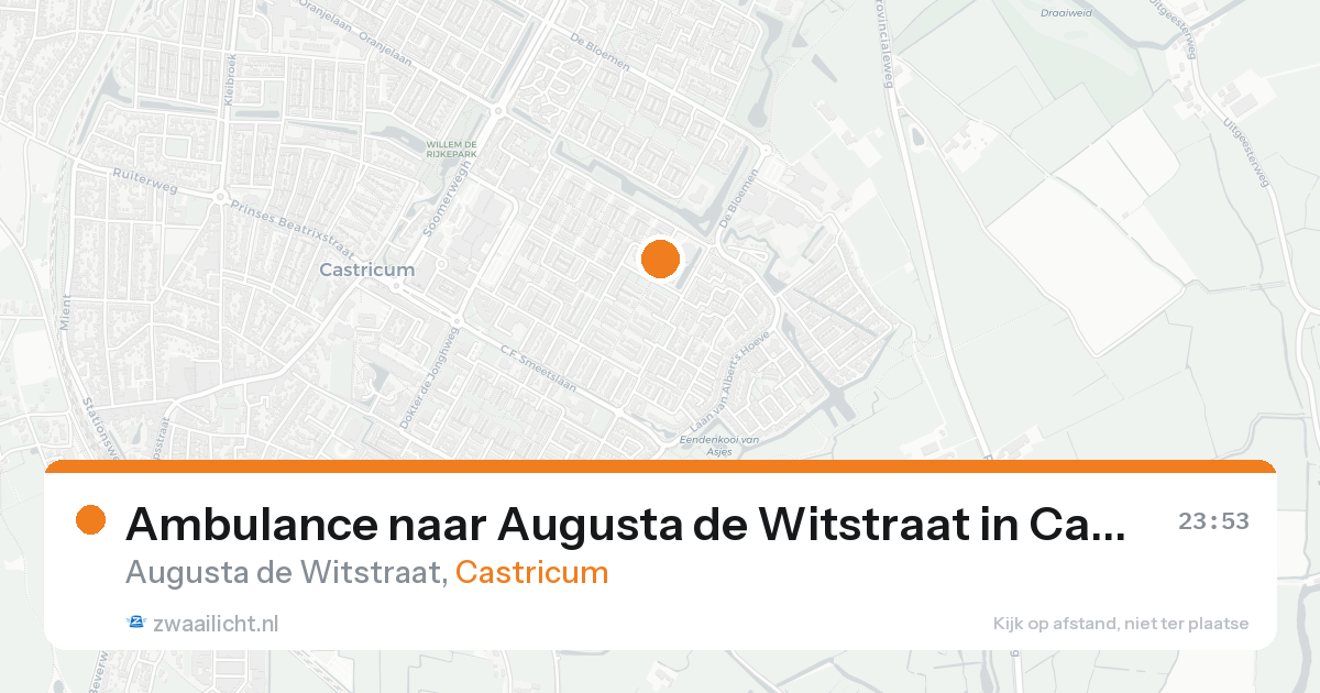 Ambulance naar Augusta de Witstraat in Castricum — 7 feb 2026