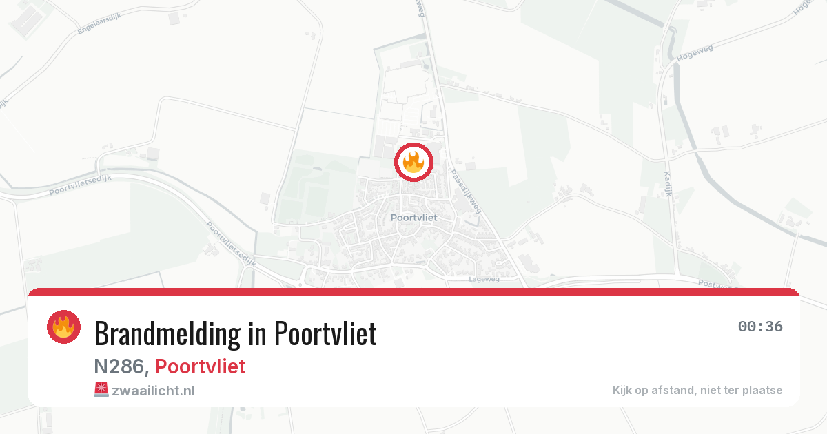 Brandmelding in Poortvliet — 23 apr 2026