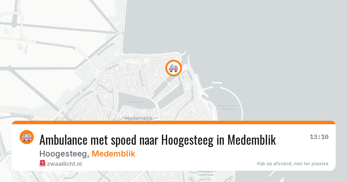 Ambulance met spoed naar Hoogesteeg in Medemblik — 27 jan 2026