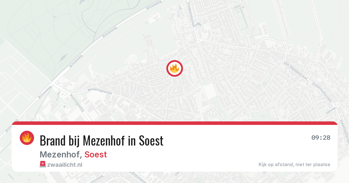 Brand bij Mezenhof in Soest — 20 jun 2026