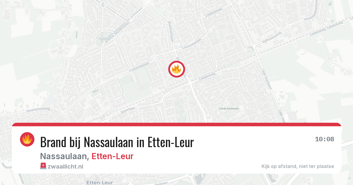 Brand bij Nassaulaan in Etten-Leur — 5 mei 2026