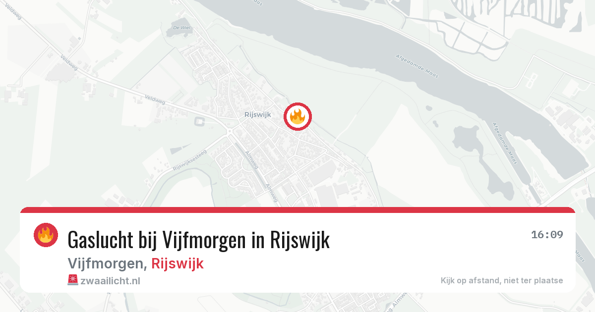 Gaslucht bij Vijfmorgen in Rijswijk — 11 aug 2026