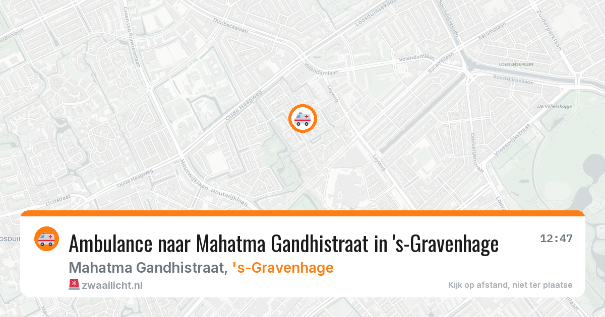 Ambulance naar Mahatma Gandhistraat in 's-Gravenhage — 5 jul 2026