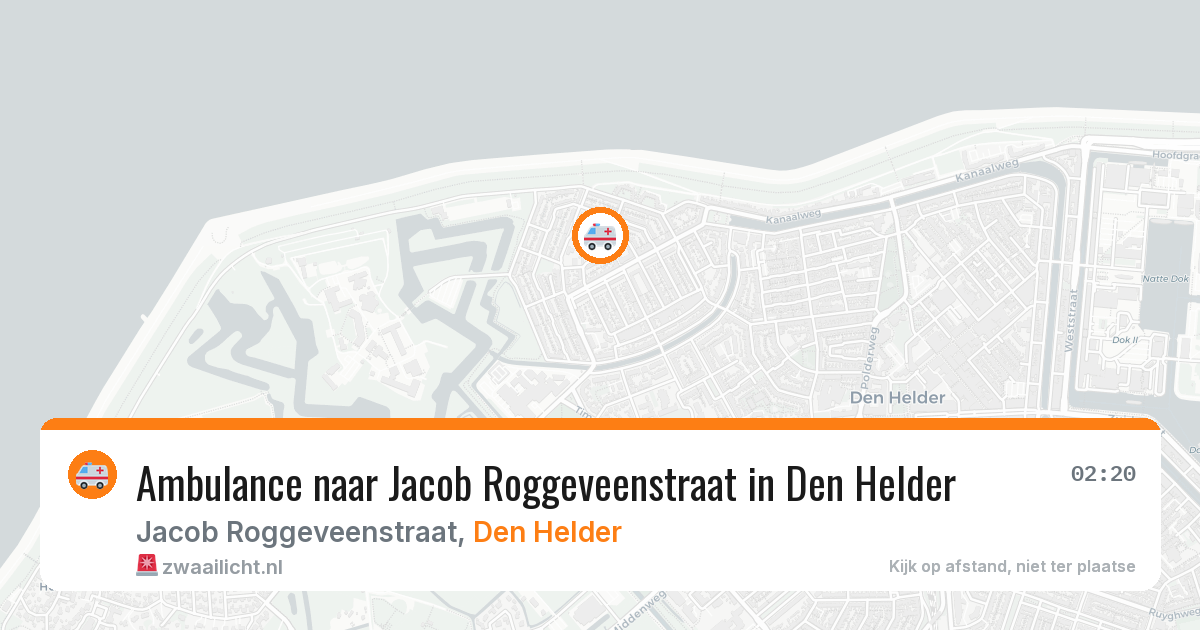 Ambulance naar Jacob Roggeveenstraat in Den Helder — 23 mei 2026