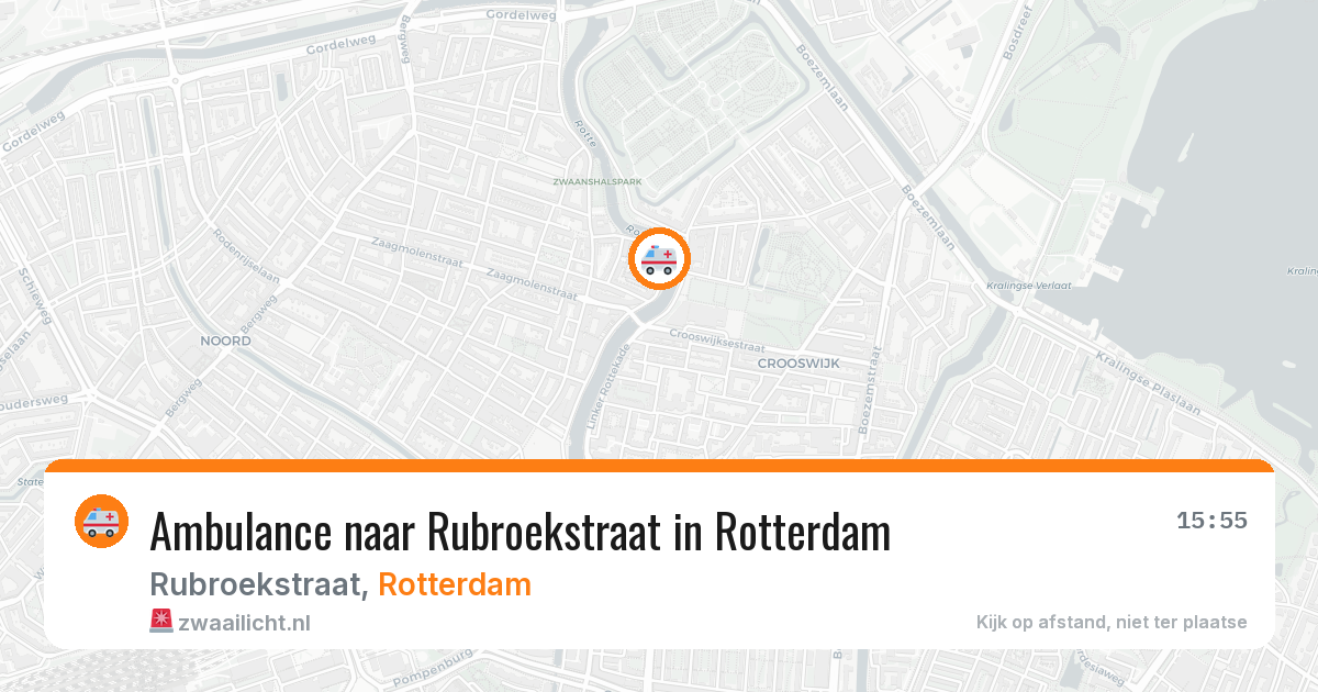 Ambulance naar Rubroekstraat in Rotterdam — 19 jun 2026