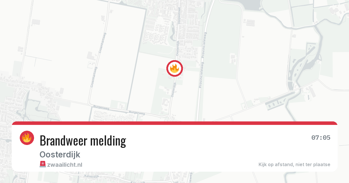 Brandweer melding — 1 jul 2026