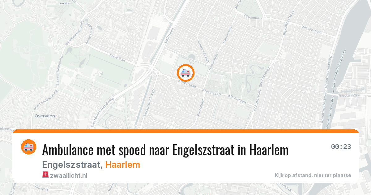 Ambulance met spoed naar Engelszstraat in Haarlem — 27 mei 2026