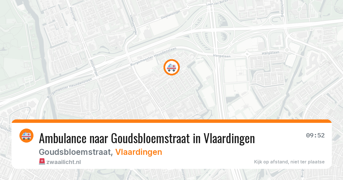 Ambulance naar Goudsbloemstraat in Vlaardingen — 24 jul 2026