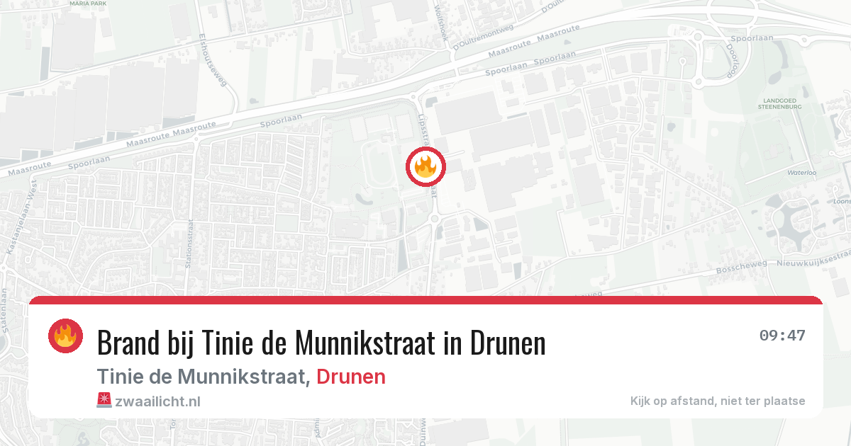 Brand bij Tinie de Munnikstraat in Drunen — 16 apr 2026