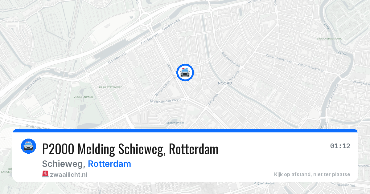 P2000 Melding Schieweg, Rotterdam — 21 jun 2026