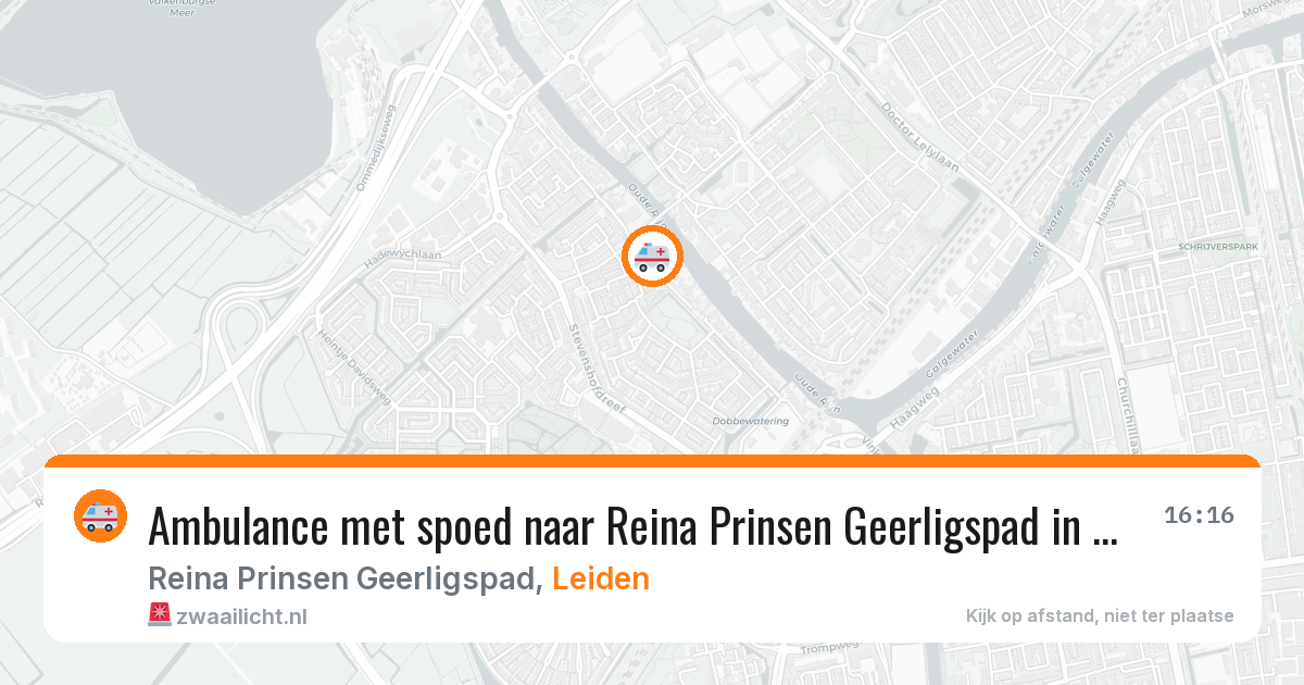 Ambulance met spoed naar Reina Prinsen Geerligspad in Leiden — 3 feb 2026