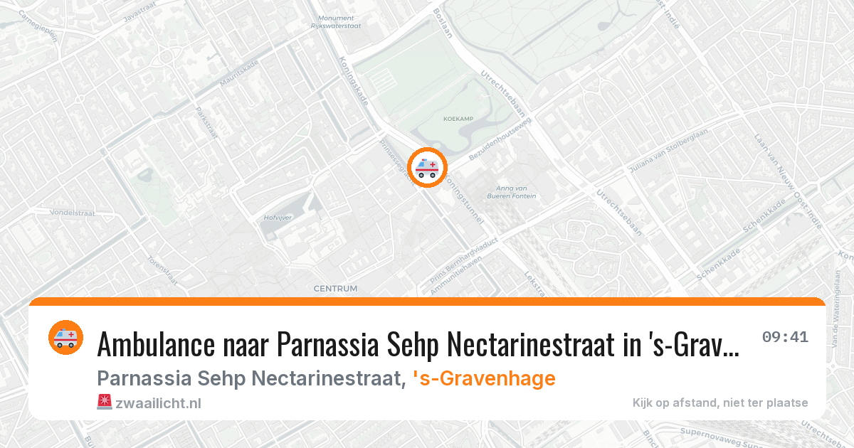 Ambulance naar Parnassia Sehp Nectarinestraat in 's-Gravenhage — 5 feb 2026