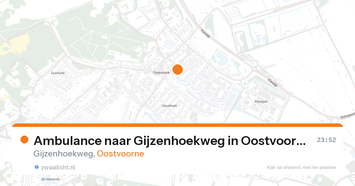 Ambulance naar Gijzenhoekweg in Oostvoorne — 6 feb 2026