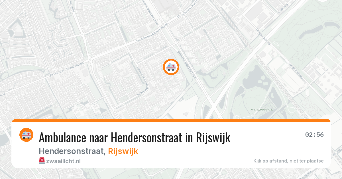 Ambulance naar Hendersonstraat in Rijswijk — 4 apr 2026