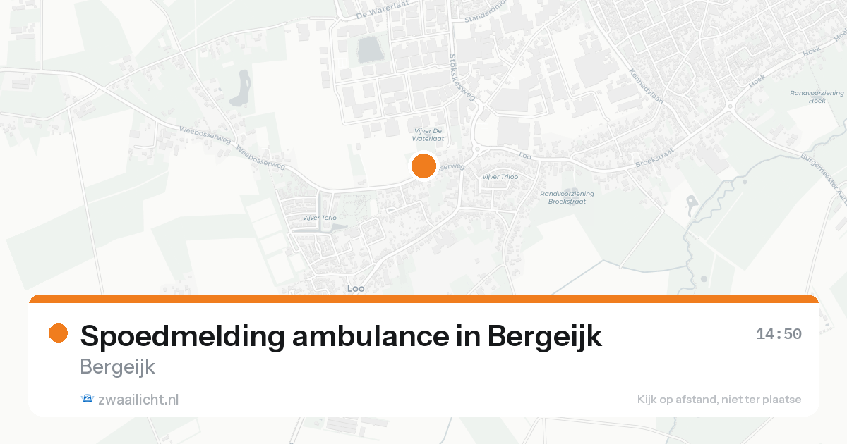 Spoedmelding ambulance in Bergeijk — 20 aug 2026
