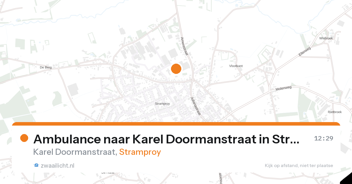 Ambulance naar Karel Doormanstraat in Stramproy — 24 aug 2026
