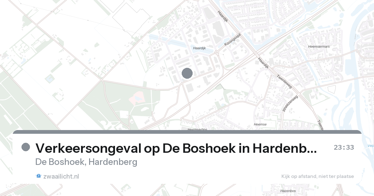 Verkeersongeval op De Boshoek in Hardenberg — 31 jan 2026