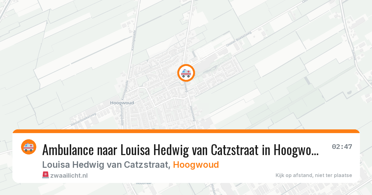 Ambulance naar Louisa Hedwig van Catzstraat in Hoogwoud — 6 jun 2026