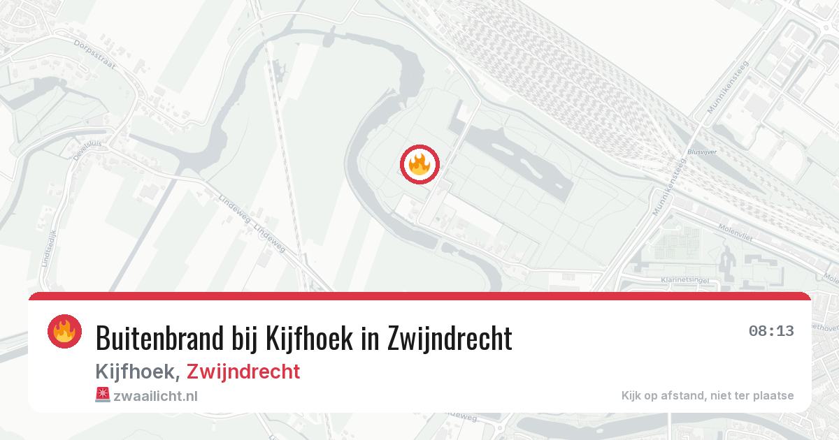 Buitenbrand bij Kijfhoek in Zwijndrecht — 14 jul 2026