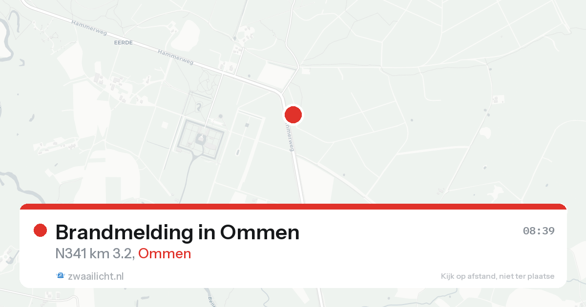 Brandmelding in Ommen — 15 aug 2026