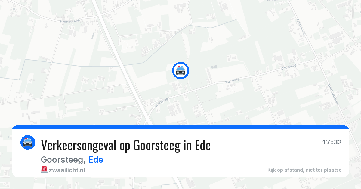 Verkeersongeval op Goorsteeg in Ede — 18 mei 2026