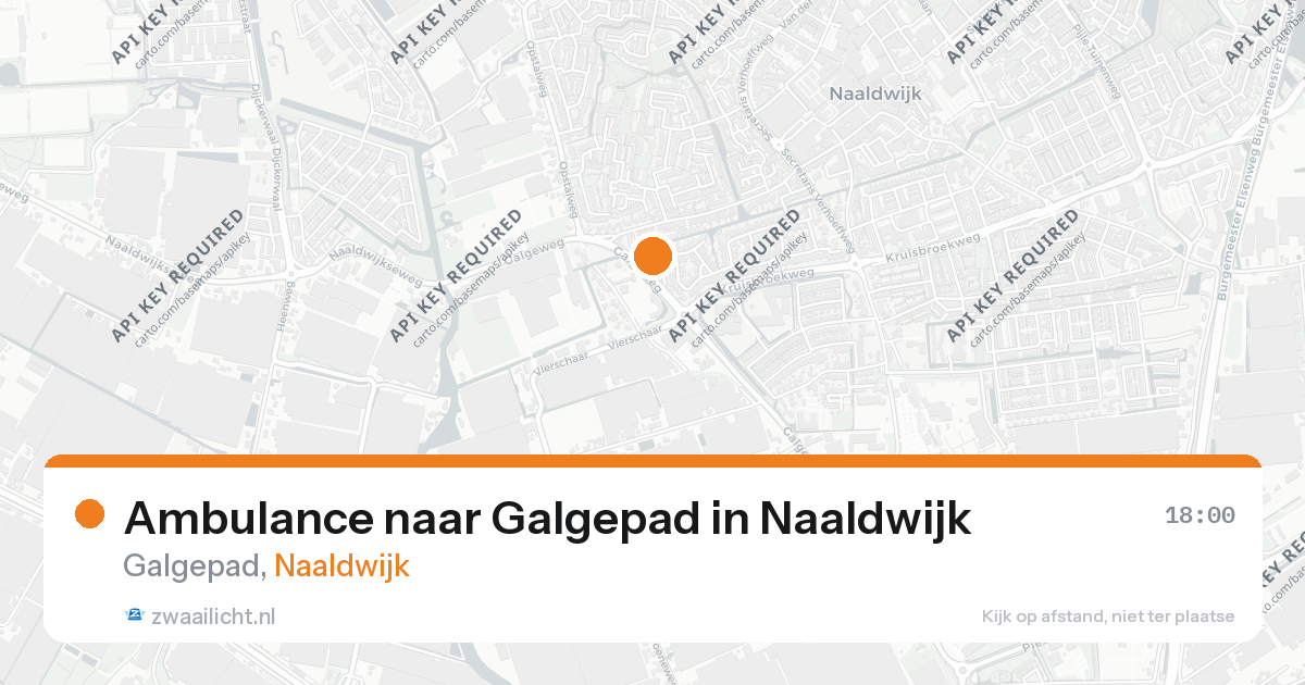 Ambulance naar Galgepad in Naaldwijk — 26 aug 2026