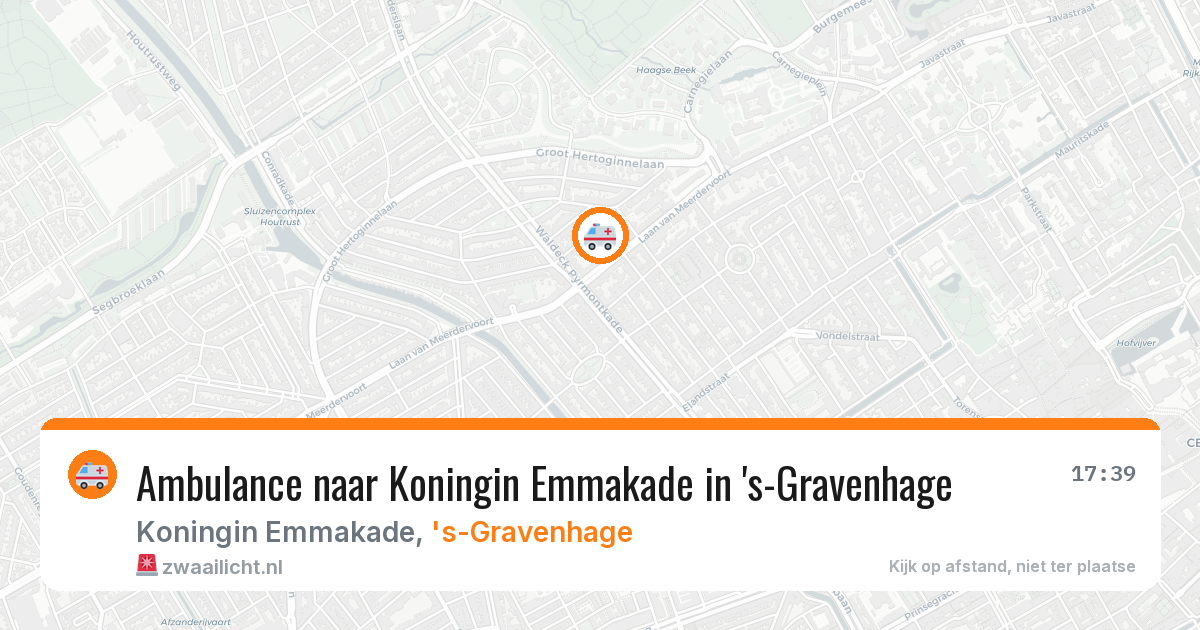 Ambulance naar Koningin Emmakade in 's-Gravenhage — 29 mei 2026