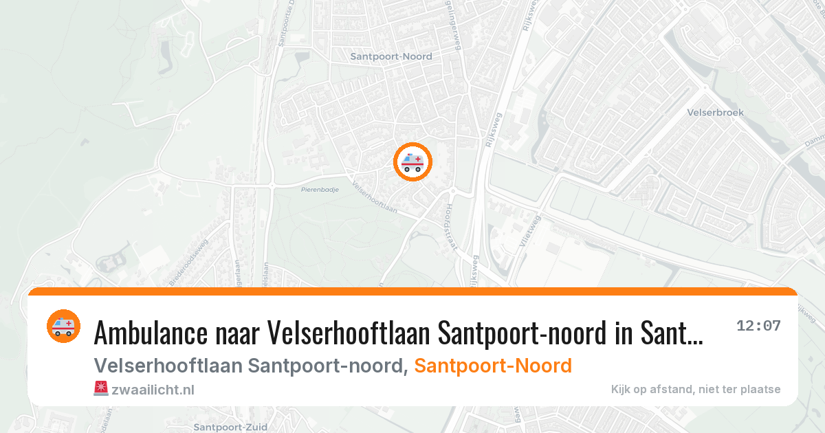 Ambulance naar Velserhooftlaan Santpoort-noord in Santpoort-Noord — 13 mrt 2026