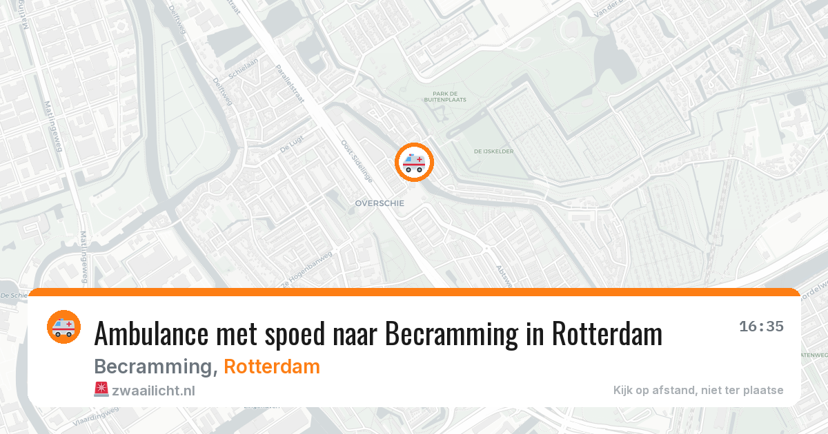 Ambulance met spoed naar Becramming in Rotterdam — 11 jun 2026