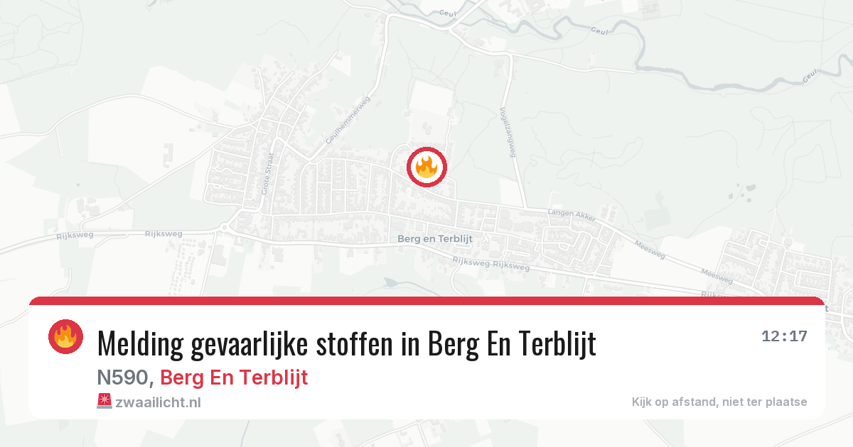 Melding gevaarlijke stoffen in Berg En Terblijt — 30 jun 2026