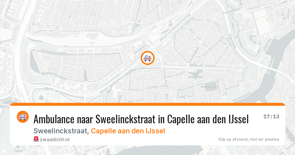 Ambulance naar Sweelinckstraat in Capelle aan den IJssel — 29 mei 2026