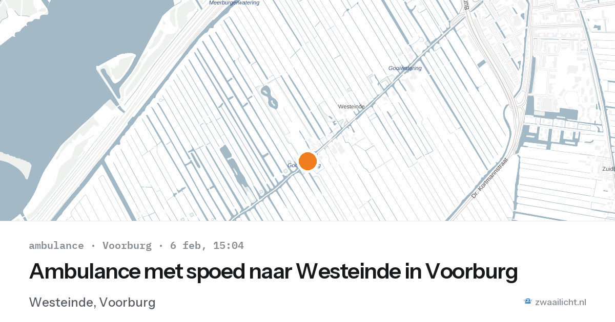 Ambulance met spoed naar Westeinde in Voorburg — 6 feb 2026
