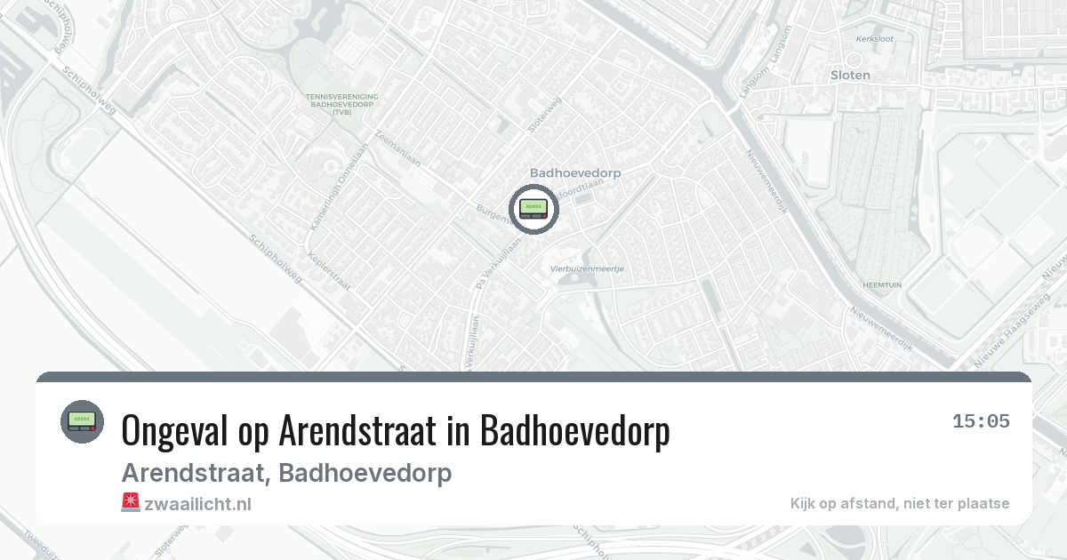 Ongeval op Arendstraat in Badhoevedorp — 12 mrt 2026