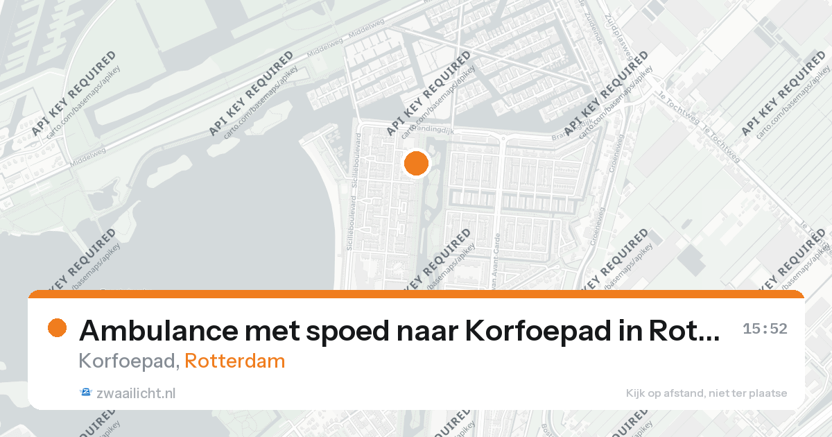Ambulance met spoed naar Korfoepad in Rotterdam — 26 aug 2026