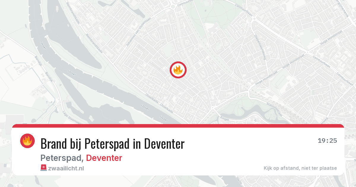 Brand bij Peterspad in Deventer — 27 jun 2026