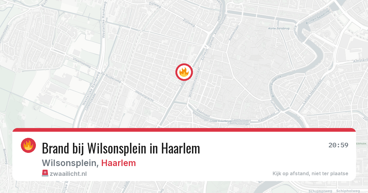 Brand bij Wilsonsplein in Haarlem — 29 jul 2026