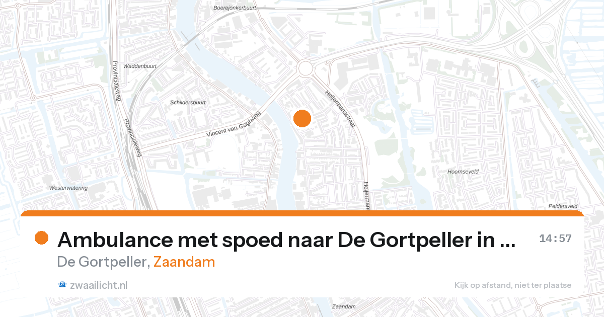 Ambulance met spoed naar De Gortpeller in Zaandam — 11 jun 2026