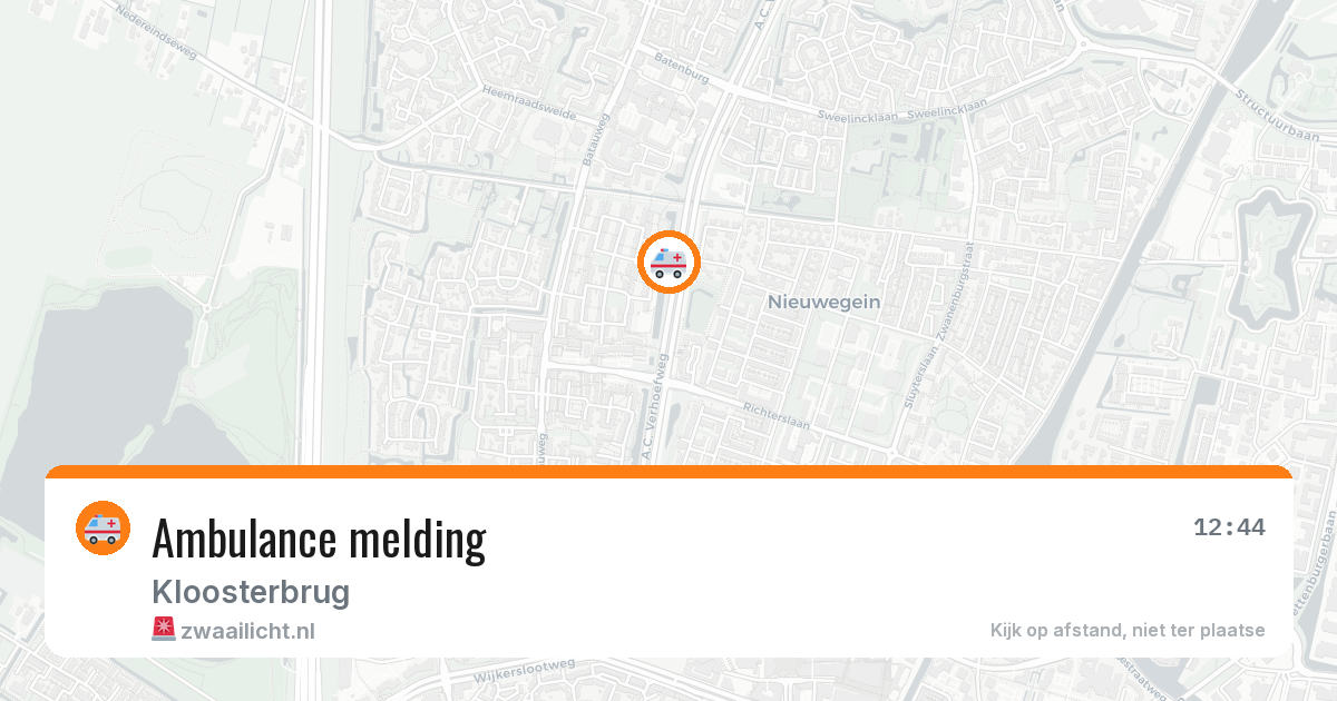 Ambulance melding — 10 aug 2026