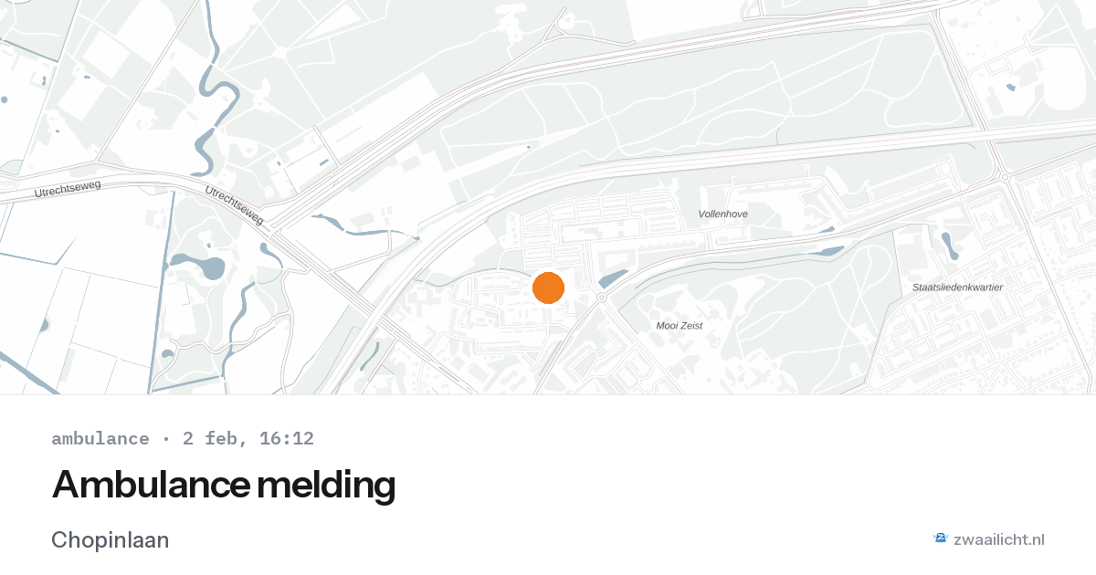 Ambulance melding — 2 feb 2026