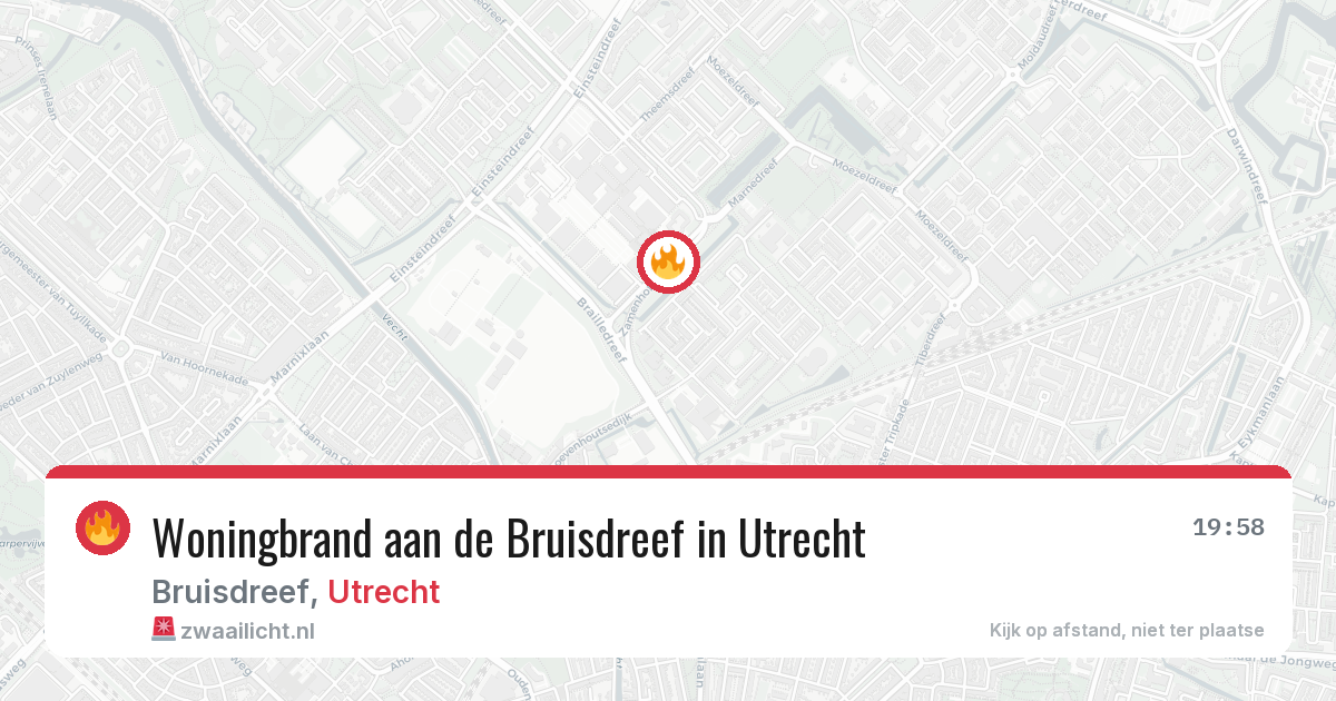 Woningbrand aan de Bruisdreef in Utrecht — 29 jul 2026