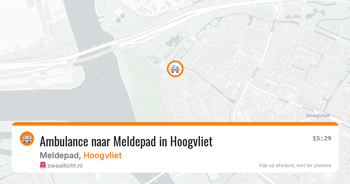 Ambulance naar Meldepad in Hoogvliet — 3 aug 2026