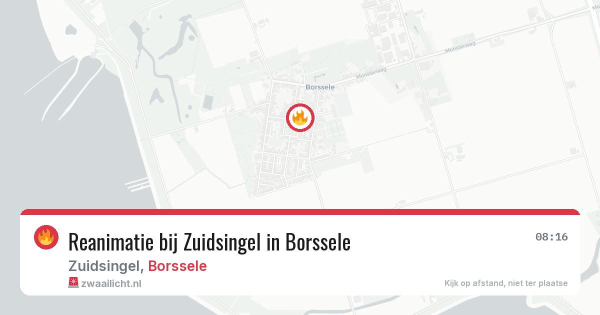 Reanimatie bij Zuidsingel in Borssele — 19 feb 2026