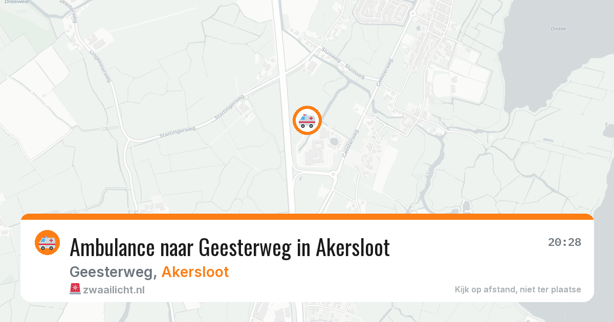 Ambulance naar Geesterweg in Akersloot — 7 mei 2026