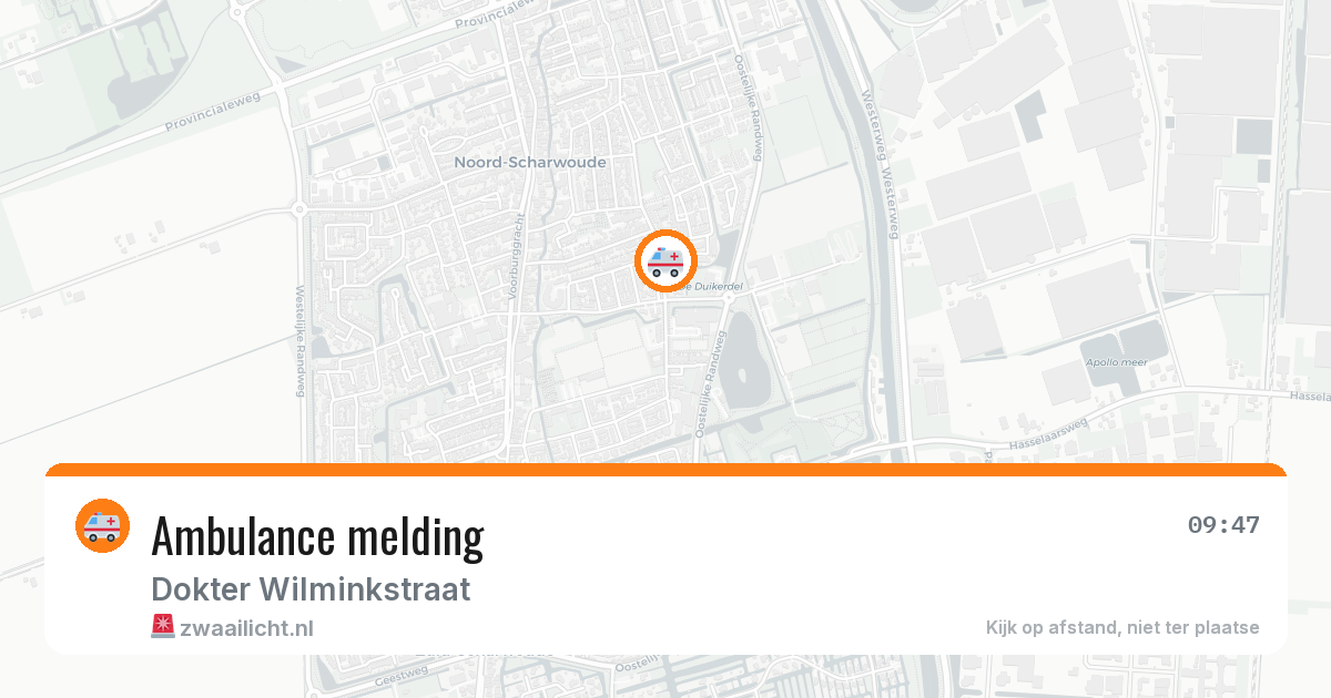 Ambulance melding — 31 mrt 2026