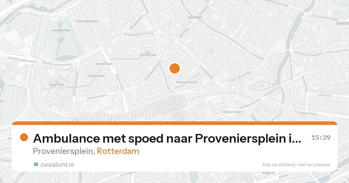 Ambulance met spoed naar Proveniersplein in Rotterdam — 21 aug 2026