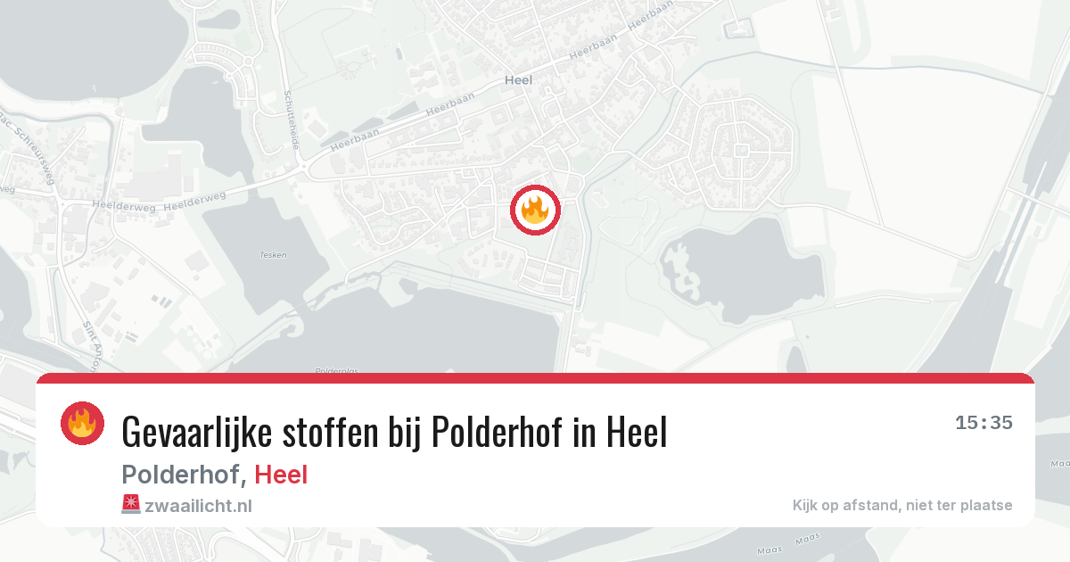 Gevaarlijke stoffen bij Polderhof in Heel — 2 jul 2026