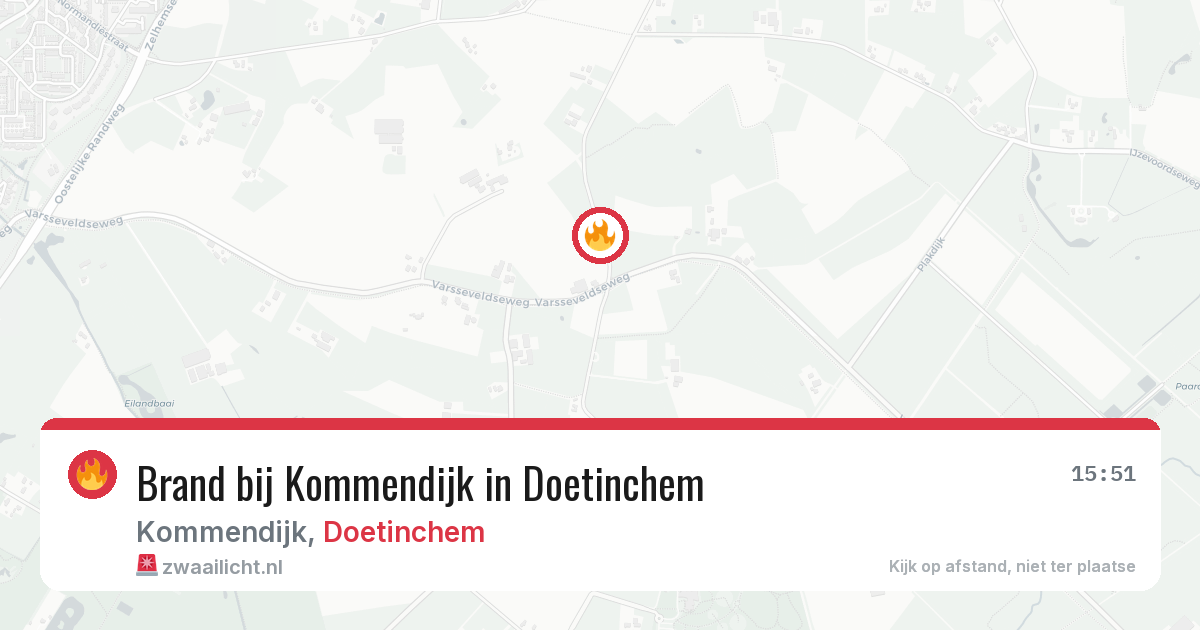 Brand bij Kommendijk in Doetinchem — 30 mrt 2026