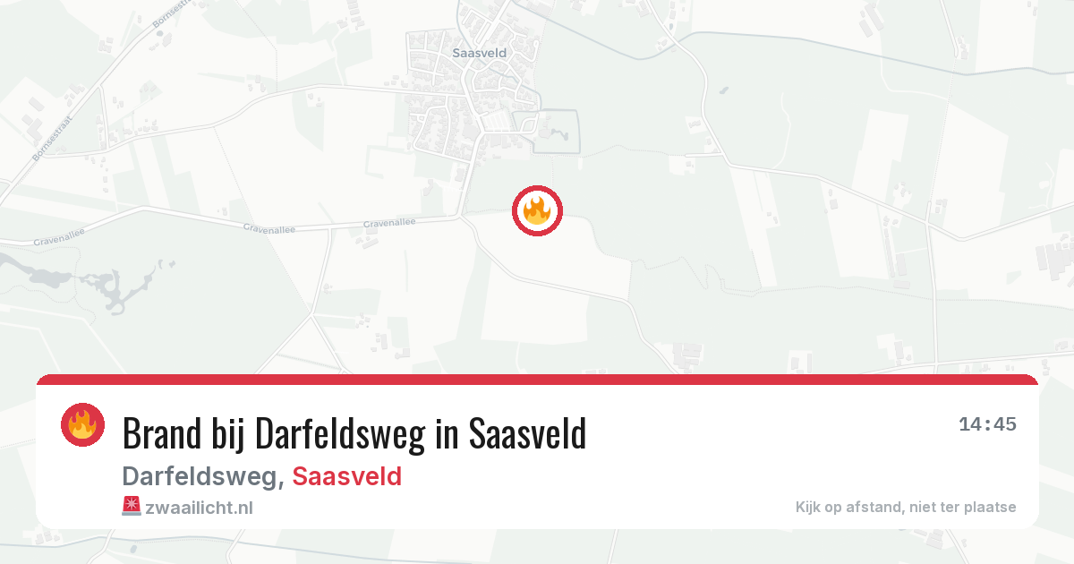 Brand bij Darfeldsweg in Saasveld — 23 jun 2026